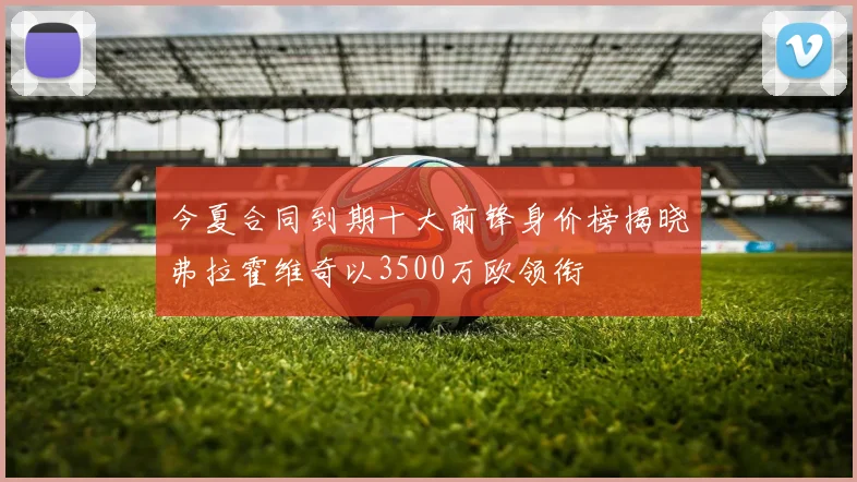 今夏合同到期十大前锋身价榜揭晓弗拉霍维奇以3500万欧领衔